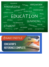 Educators Reference logo with words on a chalkboard