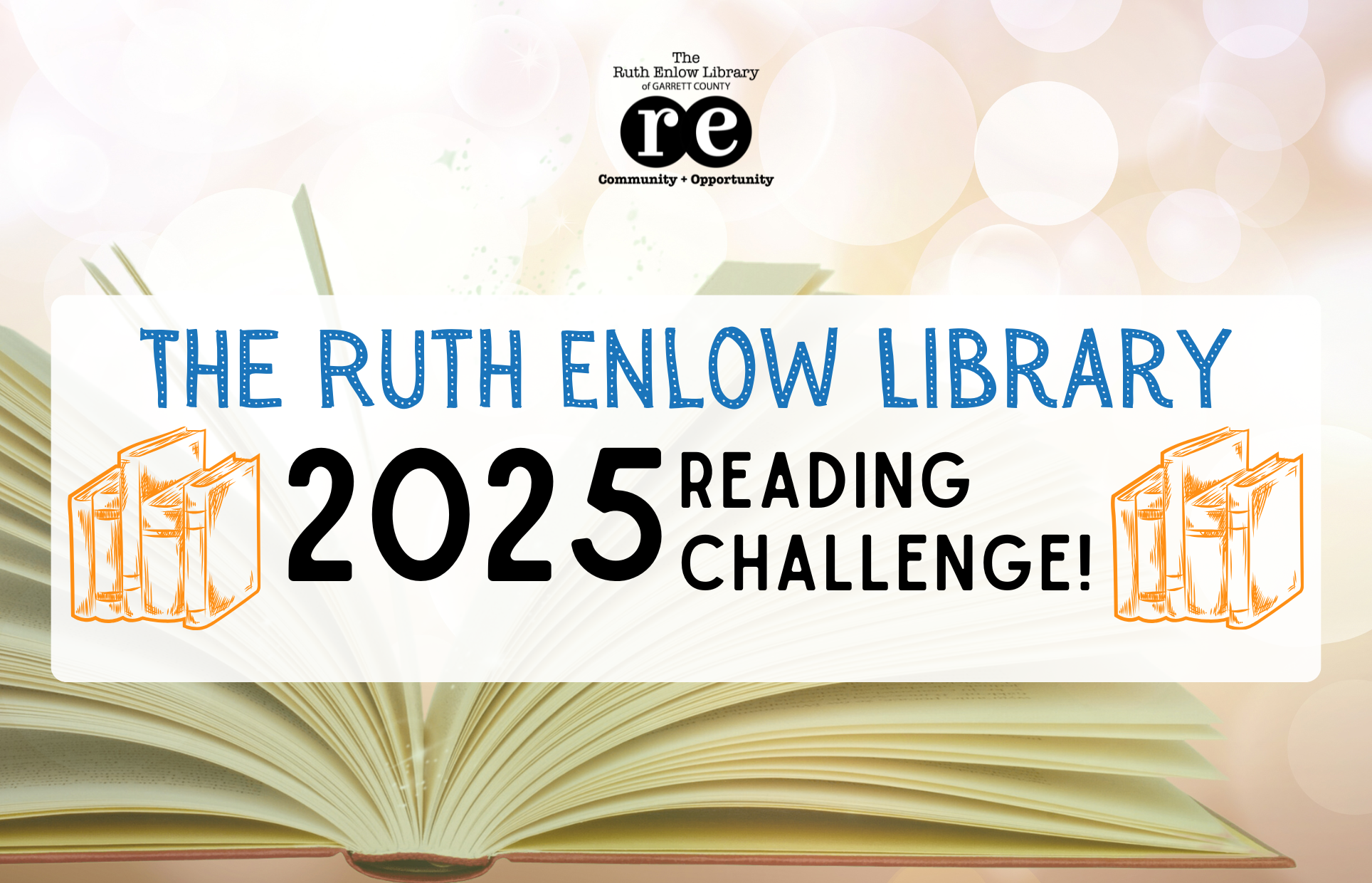 Ruth Enlow Library 2025 Reading Challenge banner