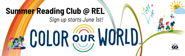 Colorful image with rainbow and Color Our World - SRC 2025