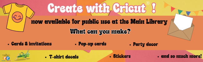 Colorful image of Create with Cricut® promotion - tShirt and Envelope graphic